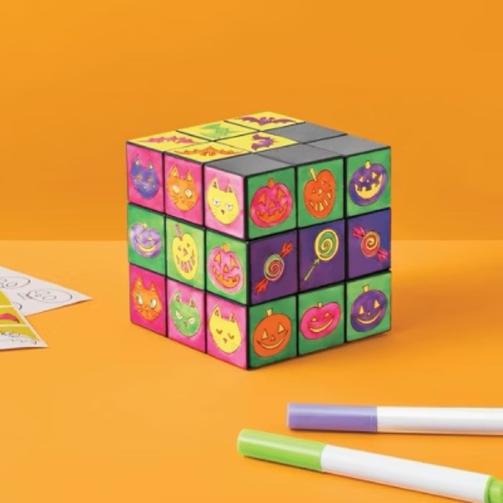 NWT Mondo Llama Halloween Create-Your-Own Puzzle Cube